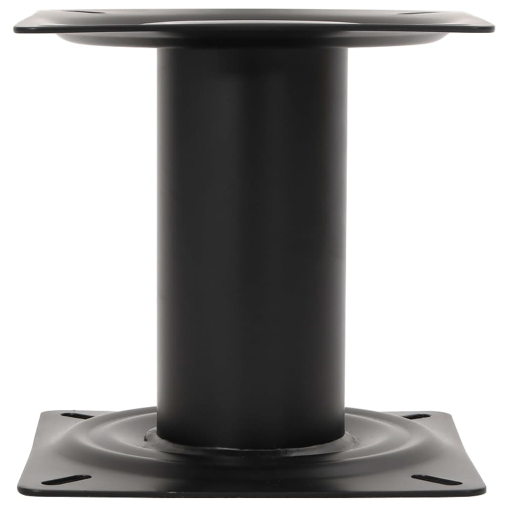 Supporto per Sedile da Barca Nero 18 cm in Acciaio | homemem39