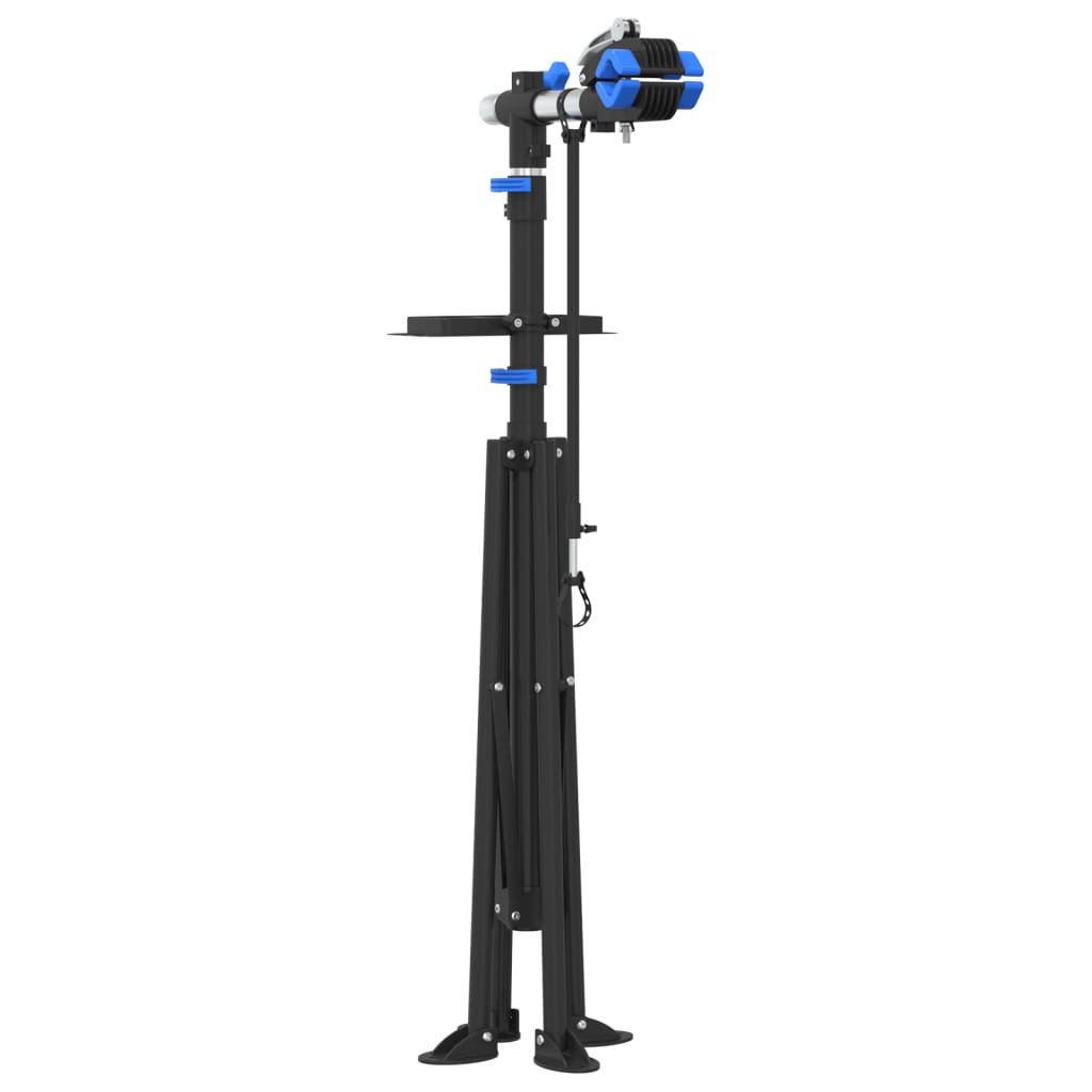 Supporto Riparazione Bici Regolabile 108-188 cm Blu in Acciaio