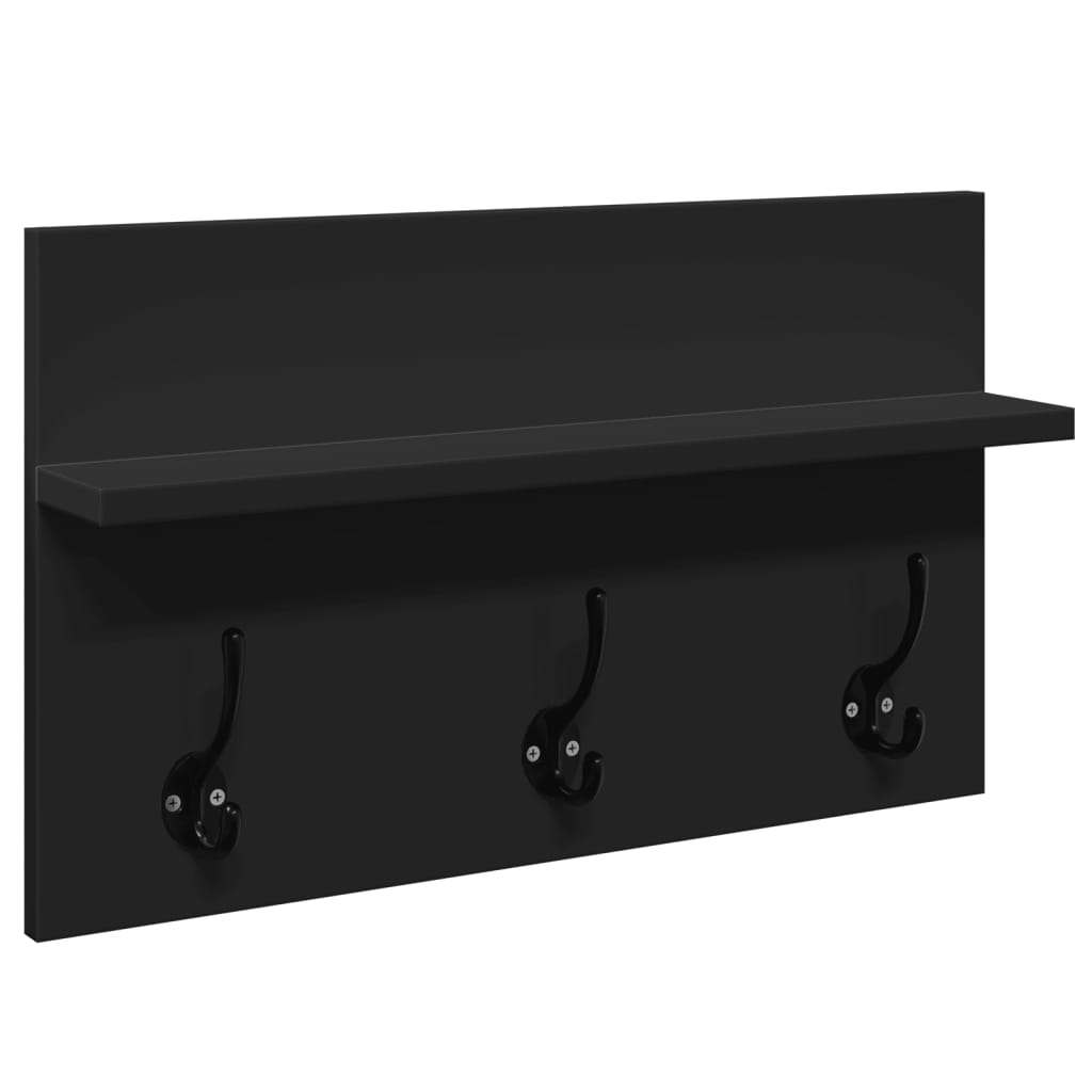 Set Mobili da Ingresso 4 pz Nero in Legno Multistrato | homemem39