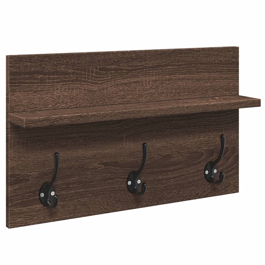Set Mobili da Ingresso 4 pz Rovere Marrone in Legno Multistrato | homemem39