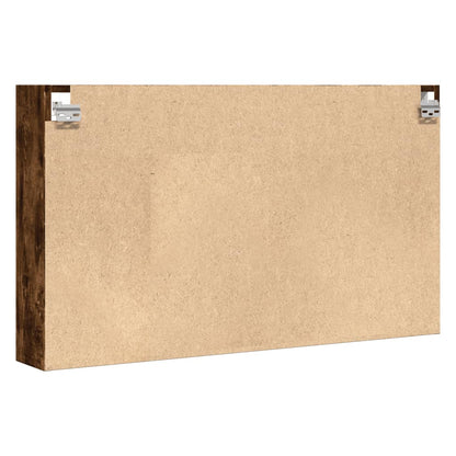 Armadietto Vetrina Rovere Fumo 100x15x58 cm Legno Multistrato | homemem39