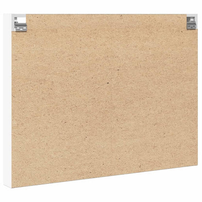 Armadietto con Vetrina Bianco 100x8,5x75 cm Legno Multistrato | homemem39