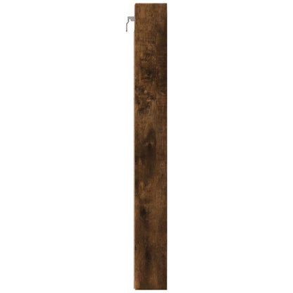 Armadietto Vetrina Rovere Fumo 100x8,5x75 cm Legno Multistrato | homemem39