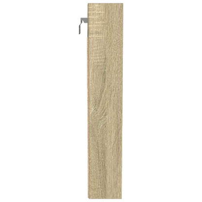 Armadietto Vetrina Rovere Sonoma 100x8,5x50cm Legno Multistrato | homemem39