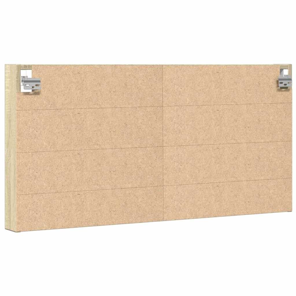 Armadietto Vetrina Rovere Sonoma 100x8,5x50cm Legno Multistrato | homemem39