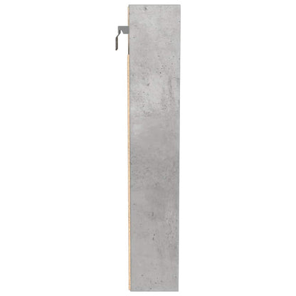 Armadietto Vetrina Grigio Cemento 100x8,5x50 cm Multistrato | homemem39