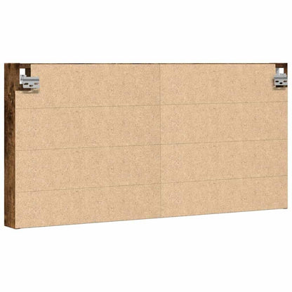 Armadietto Vetrina Rovere Fumo 100x8,5x50 cm Legno Multistrato | homemem39