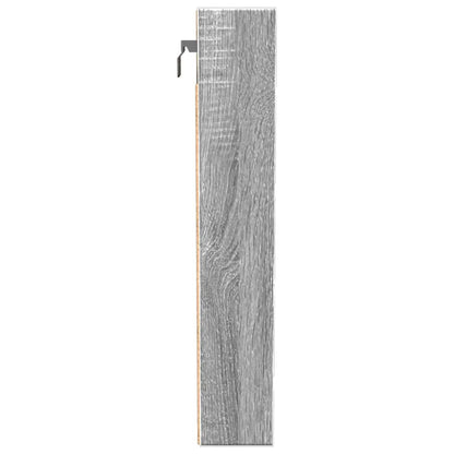 Armadietto Vetrina Grigio Sonoma 100x8,5x50cm Legno Multistrato | homemem39