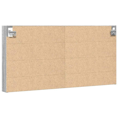 Armadietto Vetrina Grigio Sonoma 100x8,5x50cm Legno Multistrato | homemem39