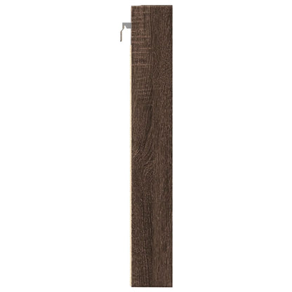 Armadietto Vetrina Rovere Marrone 80x8,5x58cm Legno Multistrato | homemem39