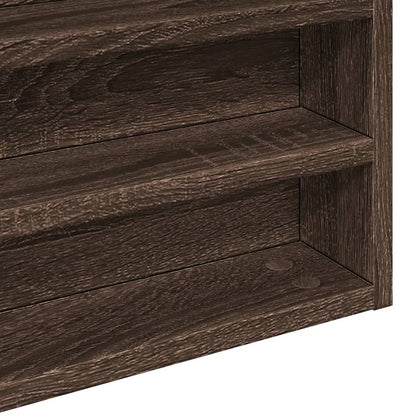 Armadietto Vetrina Rovere Marrone 80x8,5x58cm Legno Multistrato | homemem39