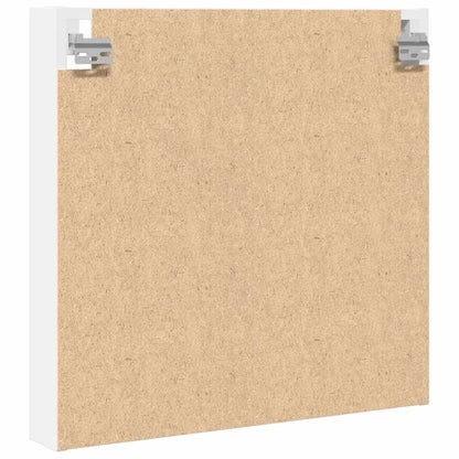 Armadietto con Vetrina Bianco 60x8,5x58 cm Legno Multistrato | homemem39