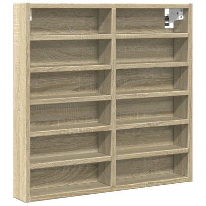 Armadietto Vetrina Rovere Sonoma 60x8,5x58 cm Legno Multistrato | homemem39