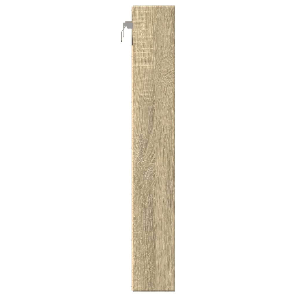 Armadietto Vetrina Rovere Sonoma 60x8,5x58 cm Legno Multistrato | homemem39