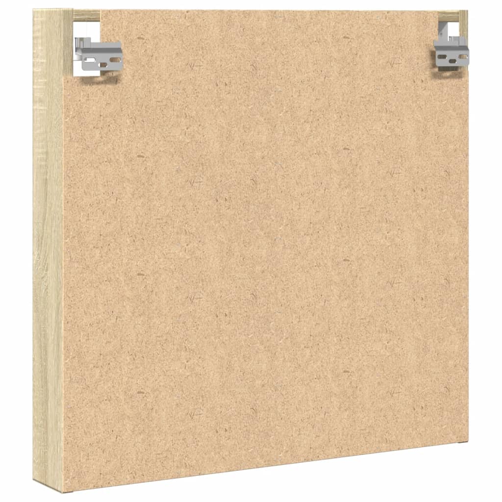 Armadietto Vetrina Rovere Sonoma 60x8,5x58 cm Legno Multistrato | homemem39