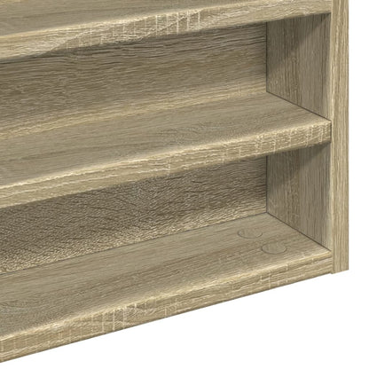 Armadietto Vetrina Rovere Sonoma 60x8,5x58 cm Legno Multistrato | homemem39