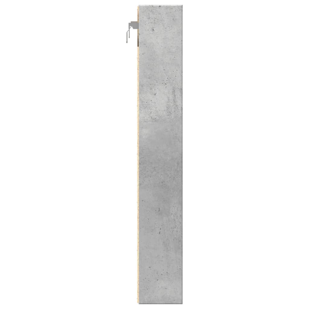 Armadietto Vetrina Grigio Cemento 60x8,5x58 cm Multistrato | homemem39