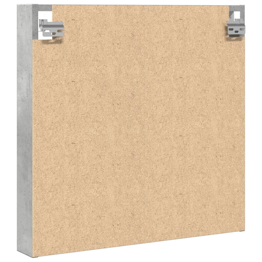 Armadietto Vetrina Grigio Cemento 60x8,5x58 cm Multistrato | homemem39