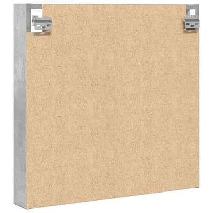 Armadietto Vetrina Grigio Cemento 60x8,5x58 cm Multistrato | homemem39