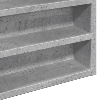 Armadietto Vetrina Grigio Cemento 60x8,5x58 cm Multistrato | homemem39