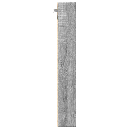 Armadietto Vetrina Grigio Sonoma 60x8,5x58 cm Legno Multistrato | homemem39