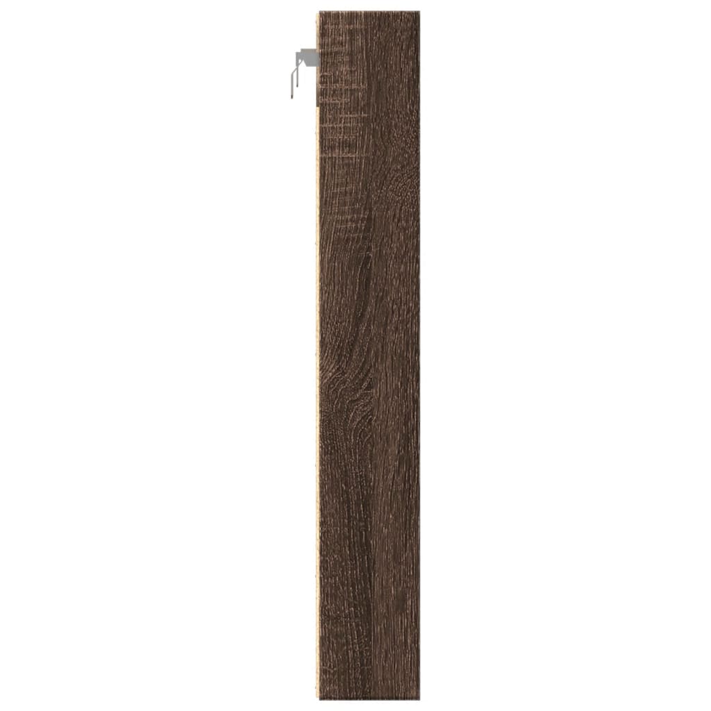 Armadietto Vetrina Rovere Marrone 60x8,5x58cm Legno Multistrato | homemem39
