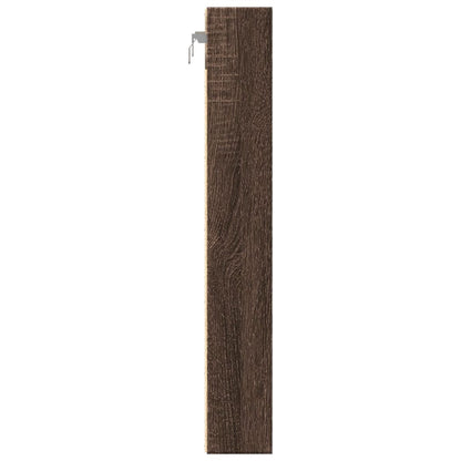 Armadietto Vetrina Rovere Marrone 60x8,5x58cm Legno Multistrato | homemem39