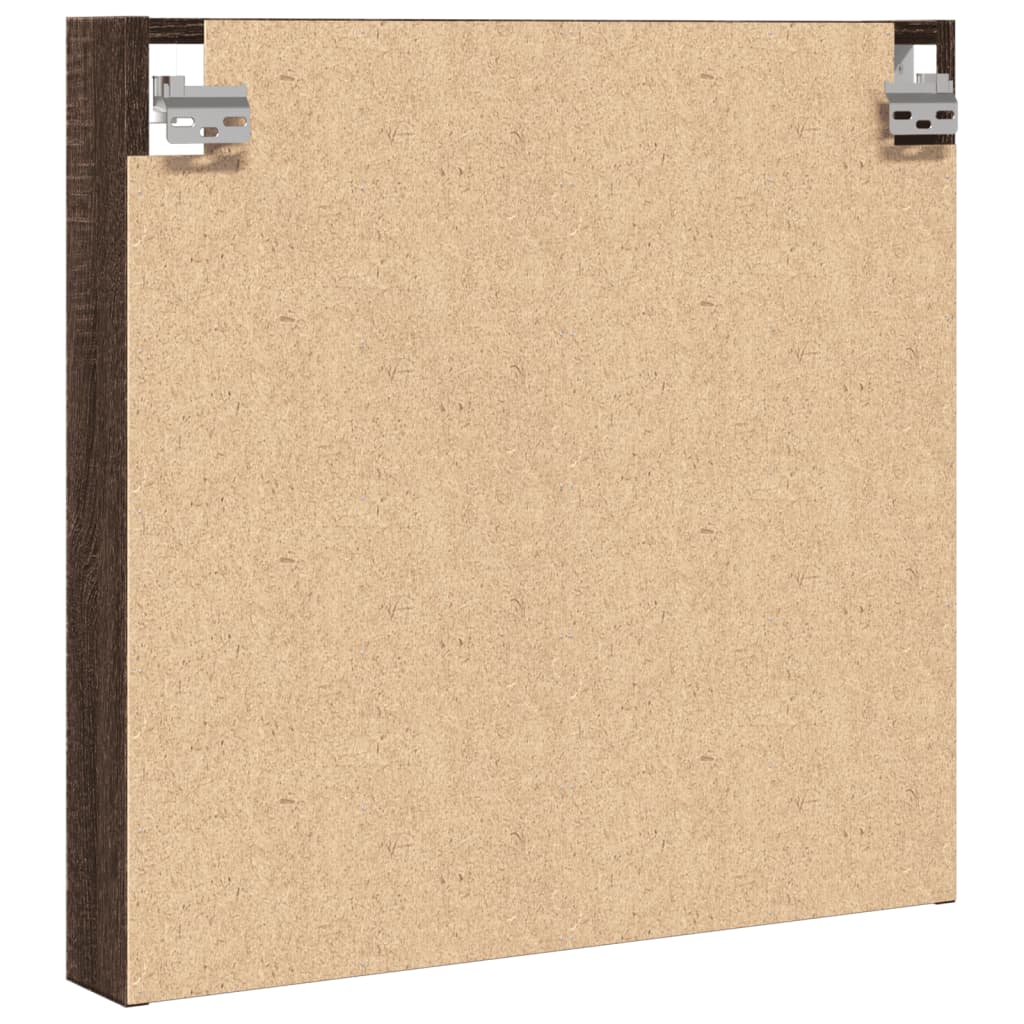 Armadietto Vetrina Rovere Marrone 60x8,5x58cm Legno Multistrato | homemem39
