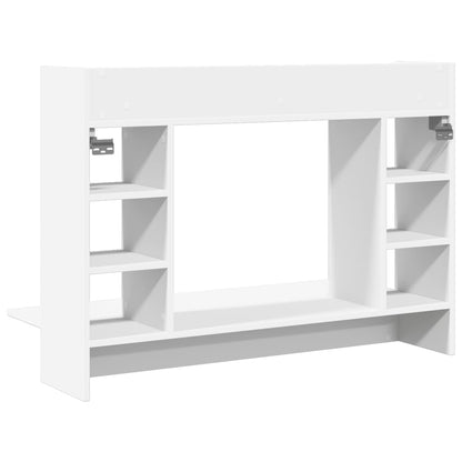 Scrivania a Parete Bianca 105x48x75 cm in Legno Multistrato - homemem39