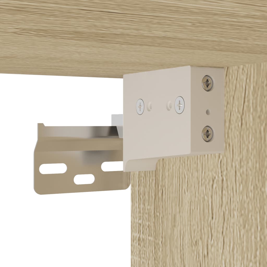 Scrivania a Parete Rovere Sonoma 105x48x75 cm Legno Multistrato - homemem39