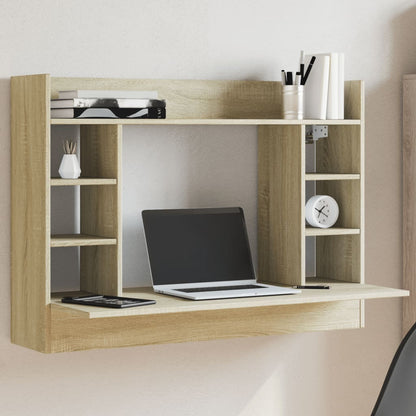 Scrivania a Parete Rovere Sonoma 105x48x75 cm Legno Multistrato - homemem39