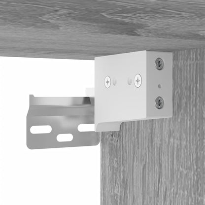 Scrivania a Parete Grigio Sonoma 105x48x75cm Legno Multistrato - homemem39