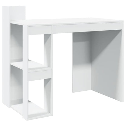 Scrivania Ufficio Bianca 103,5x56,5x94 cm in Legno Multistrato - homemem39