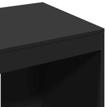 Scrivania Ufficio Nera 103,5x56,5x94 cm in Legno Multistrato - homemem39