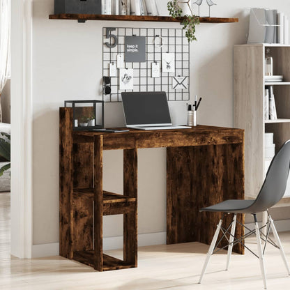 Scrivania Ufficio Rovere Fumo 103,5x56,5x94cm Legno Multistrato - homemem39