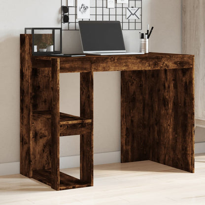 Scrivania Ufficio Rovere Fumo 103,5x56,5x94cm Legno Multistrato - homemem39
