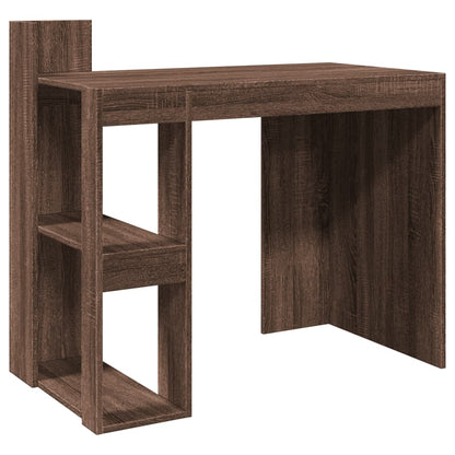 Scrivania Rovere Marrone 103,5x56,5x94 cm in Legno Multistrato - homemem39