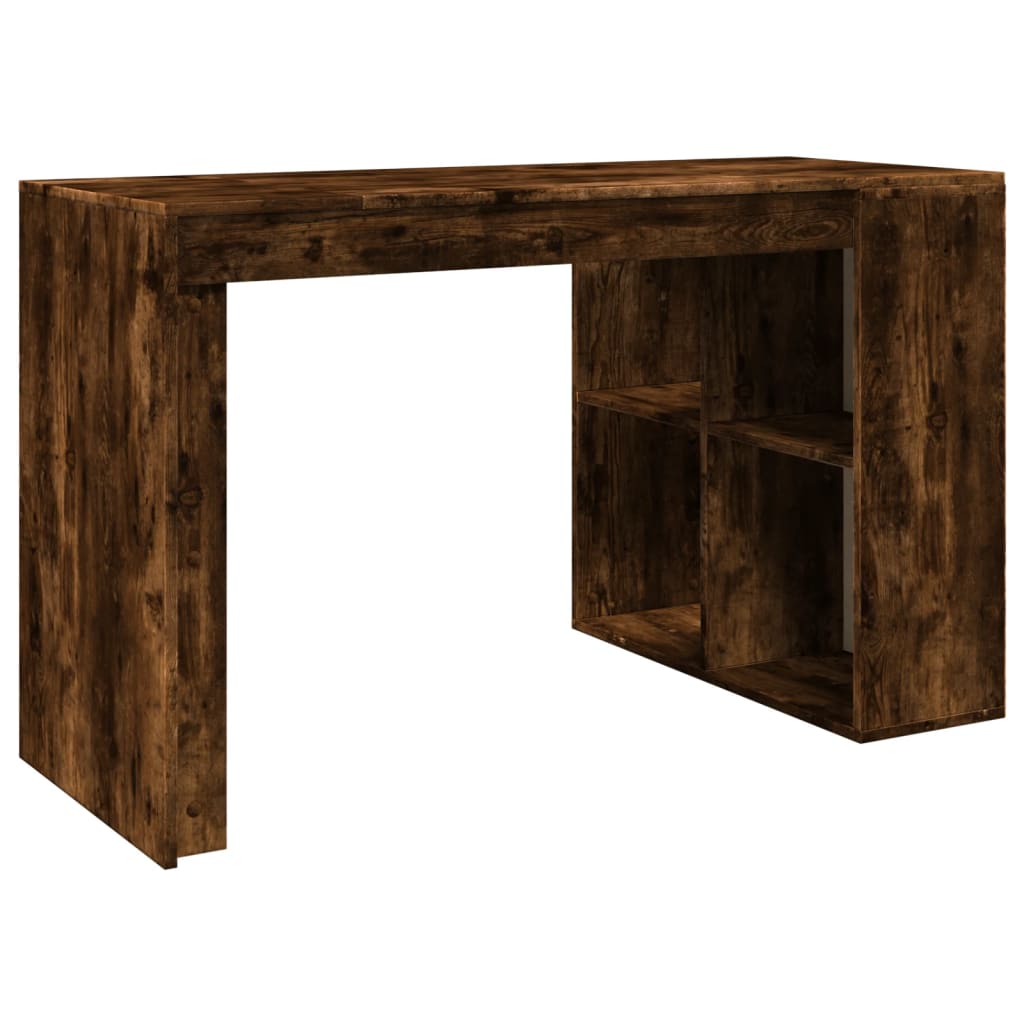 Scrivania Rovere Fumo 123,5x73,5x75 cm in Legno Multistrato - homemem39