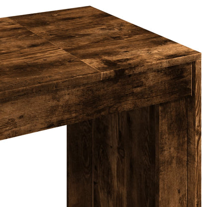 Scrivania Rovere Fumo 123,5x73,5x75 cm in Legno Multistrato - homemem39