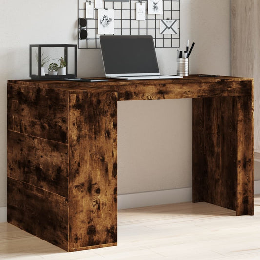 Scrivania Rovere Fumo 123,5x73,5x75 cm in Legno Multistrato - homemem39