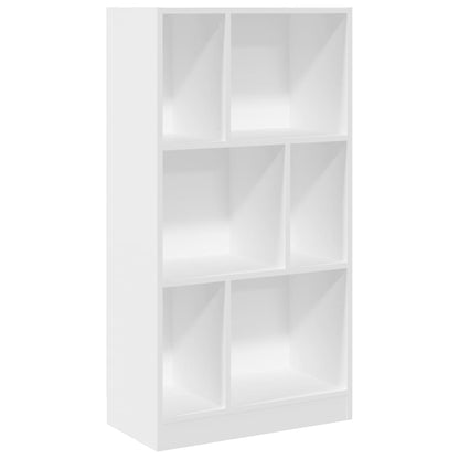 Libreria Bianca 57x28,5x107,5 cm in Legno Multistrato | homemem39