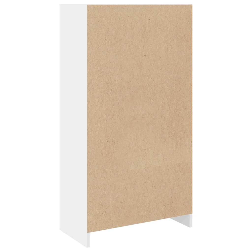 Libreria Bianca 57x28,5x107,5 cm in Legno Multistrato | homemem39