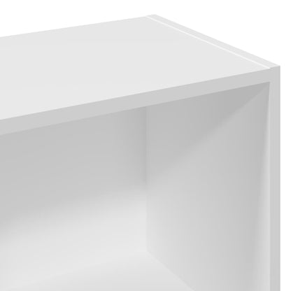 Libreria Bianca 57x28,5x107,5 cm in Legno Multistrato | homemem39