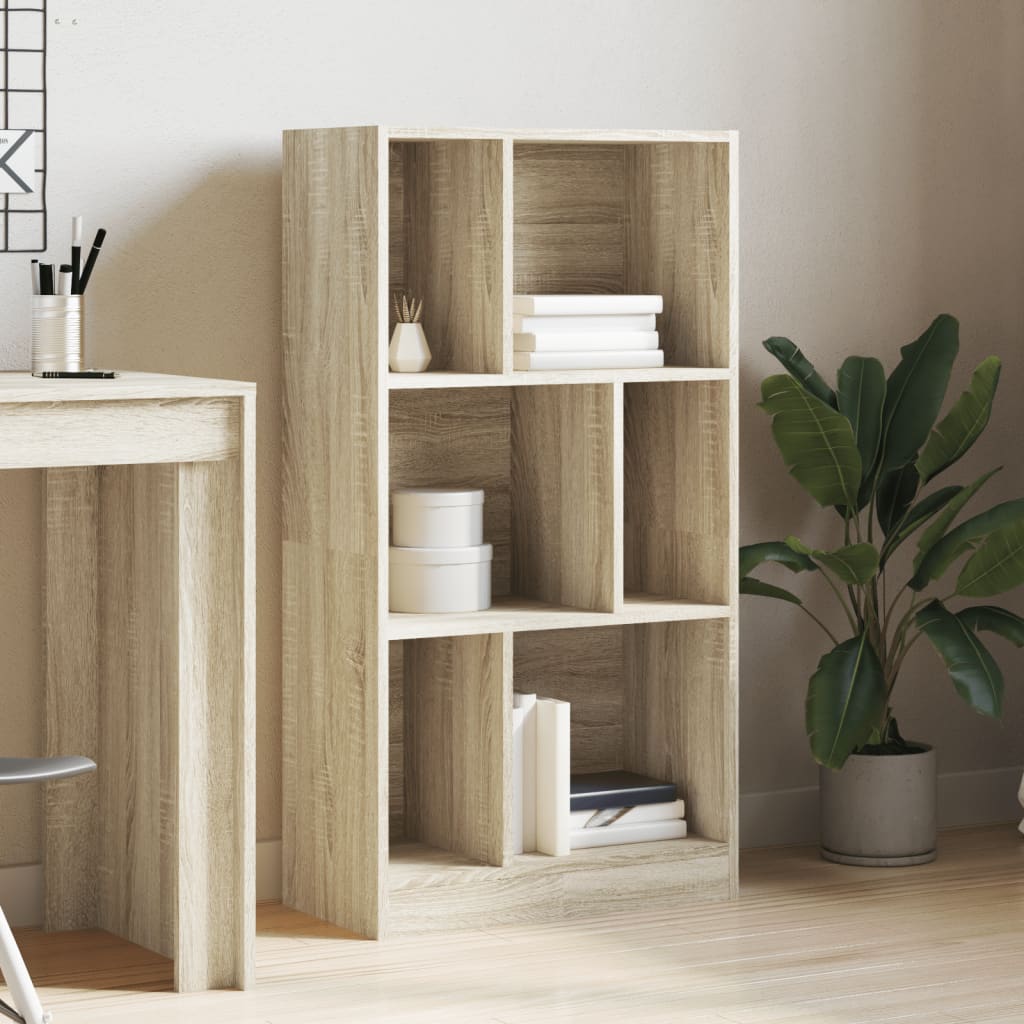Libreria Rovere Sonoma 57x28,5x107,5 cm in Legno Multistrato | homemem39