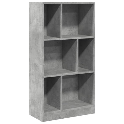 Libreria Grigio Cemento 57x28,5x107,5 cm in Legno Multistrato | homemem39