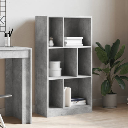 Libreria Grigio Cemento 57x28,5x107,5 cm in Legno Multistrato | homemem39