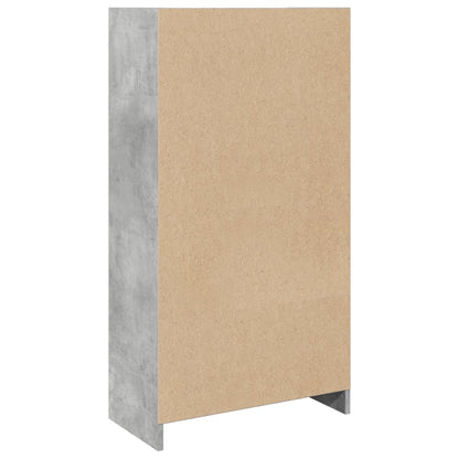 Libreria Grigio Cemento 57x28,5x107,5 cm in Legno Multistrato | homemem39