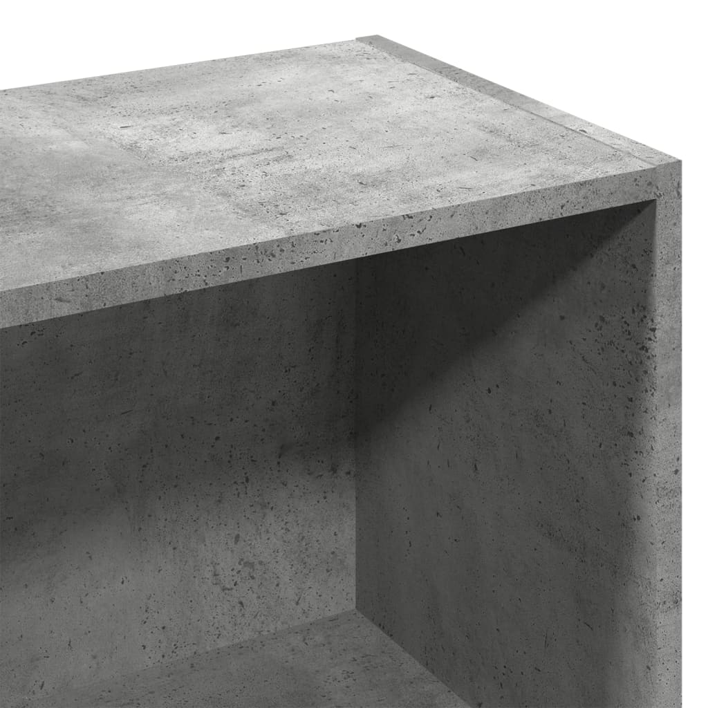 Libreria Grigio Cemento 57x28,5x107,5 cm in Legno Multistrato | homemem39