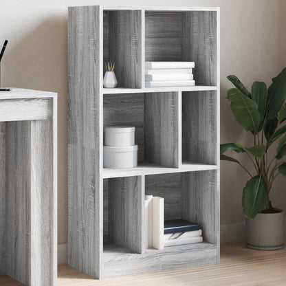 Libreria Grigio Sonoma 57x28,5x107,5 cm in Legno Multistrato | homemem39