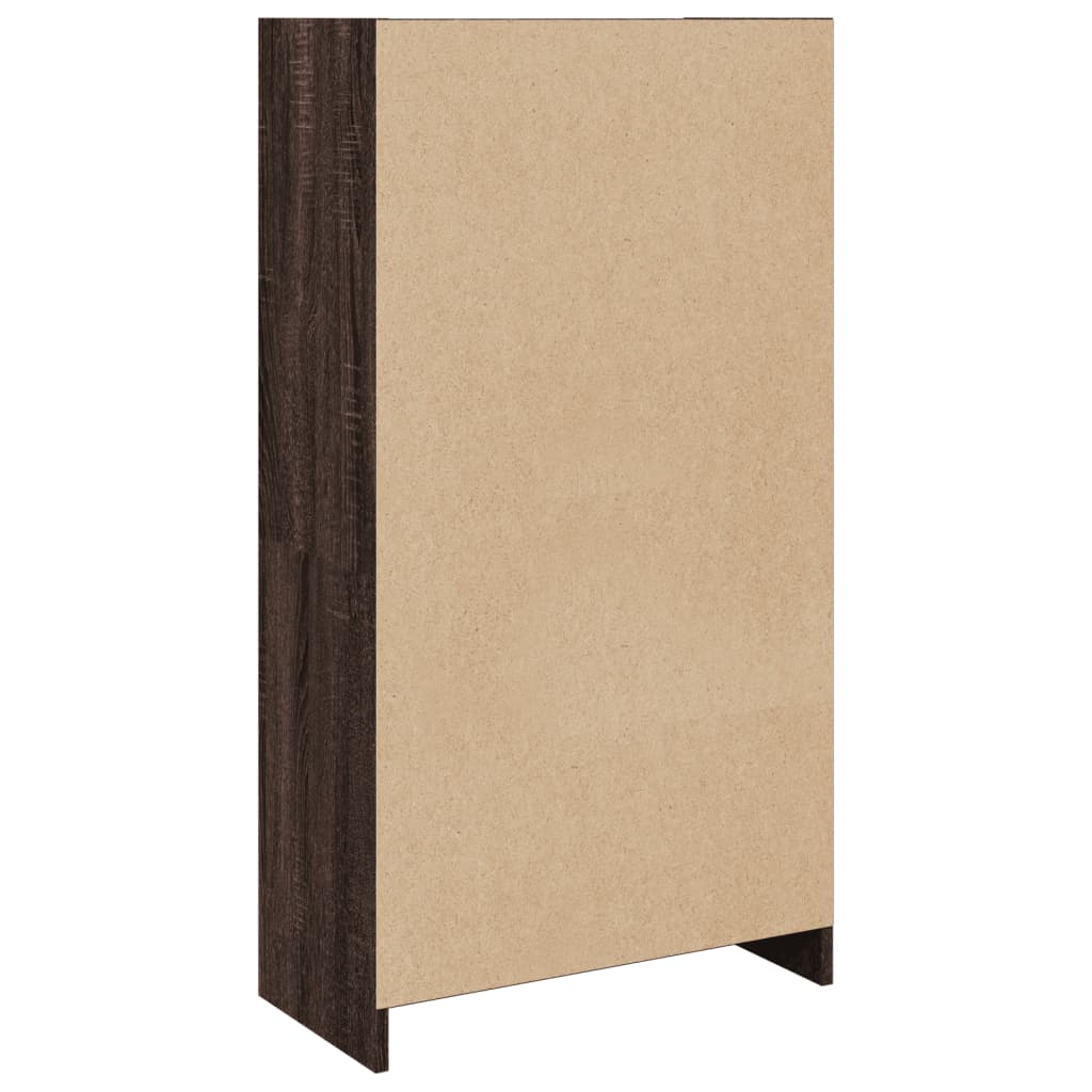Libreria Rovere Marrone 57x28,5x107,5 cm in Legno Multistrato | homemem39